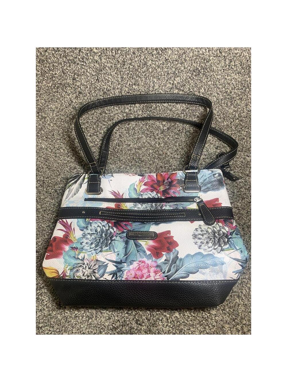 Style Co Perrie Faux Womens Handbag floral pattern